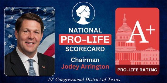 Arrington pro life scorecard